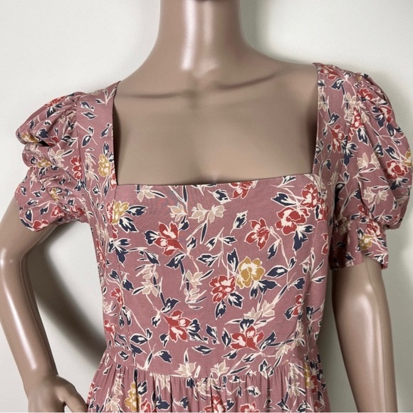 NEW YUMI KIM PINK FLORAL PRINT MIDI DRESS - Picture 4 of 9